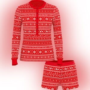 New - Victoria's Secret Red Holiday Pajama Set